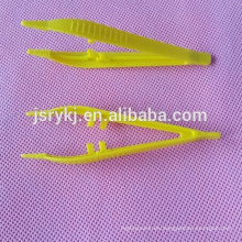 2015 China pinza médica desechable pinza de plástico esponja titular pinzas 10.9cm